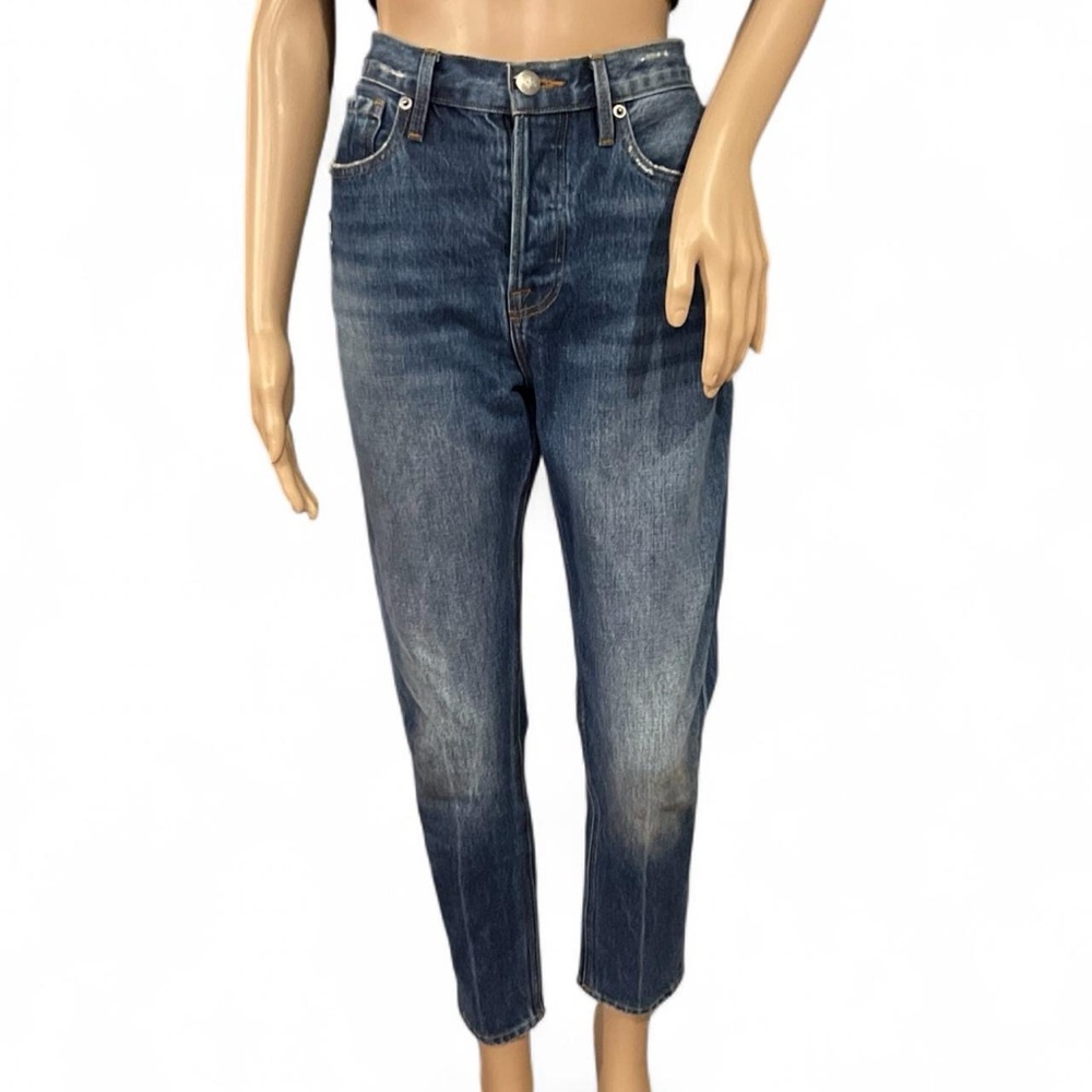 Frame Denim Women’s Cropped Ankle Jeans in Vintage Blue Wash
